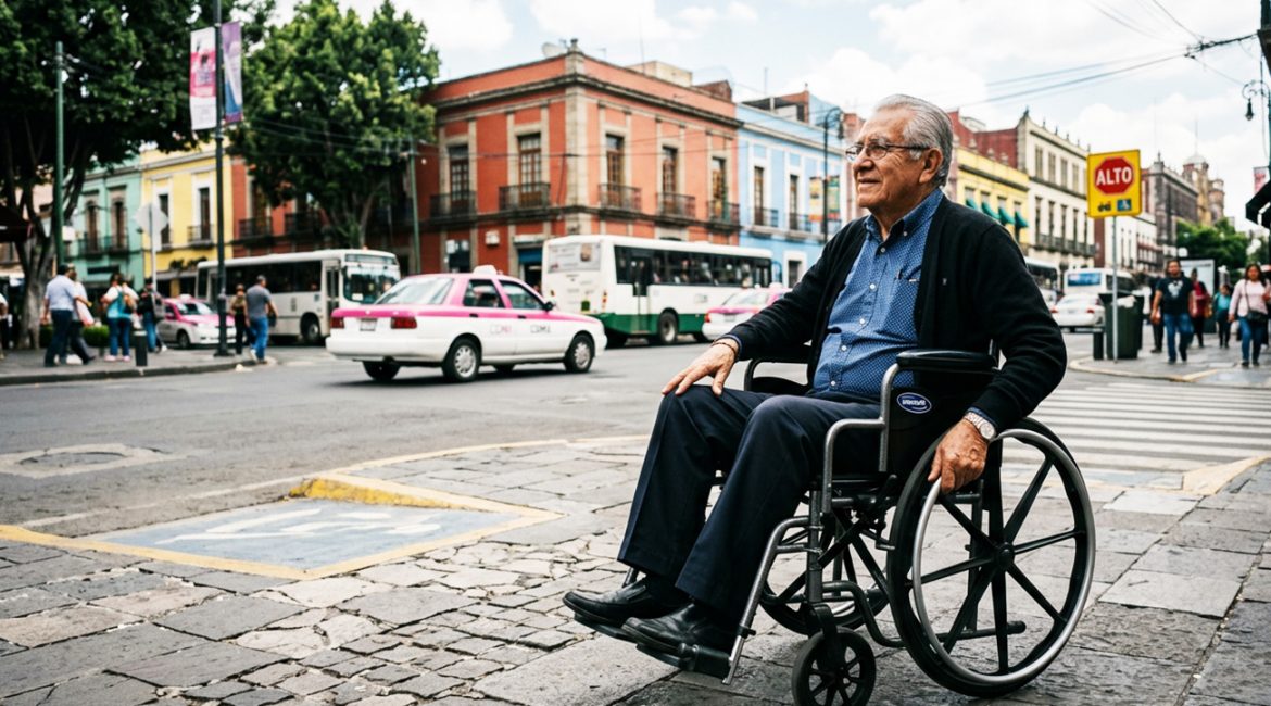 Silla de ruedas ortopédica autopropulsable con aros de impulso y descansapiés.